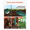 50 Pack 46 in Plastic-Coated Metal Garden Stakes for Tomato Climbing Plants